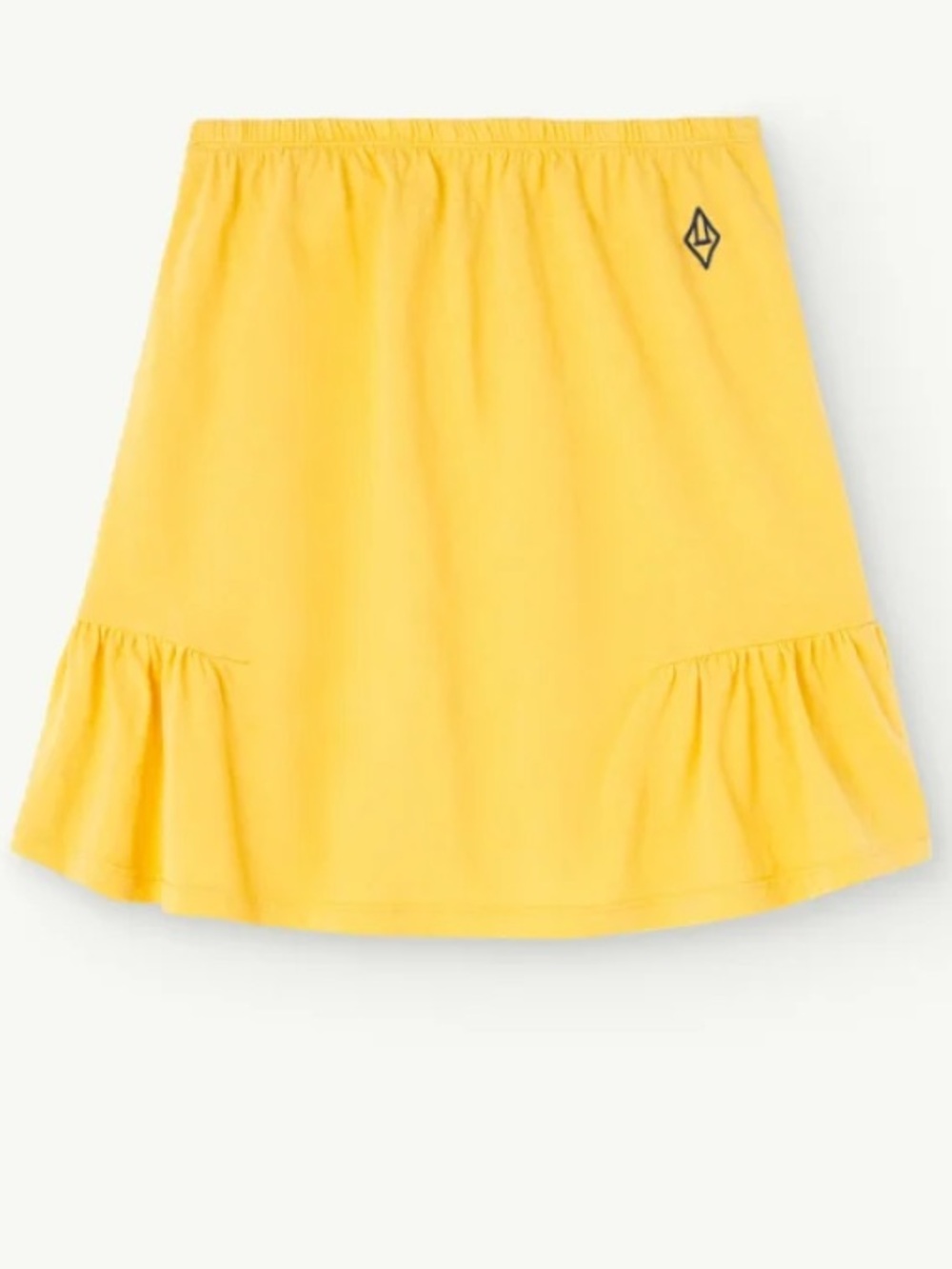 Girls' Yellow Ruffle-Hem Skirt Sz 3